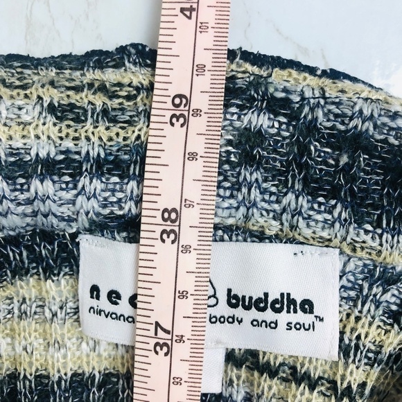 Neon Buddha Like New Boho Lagenlook Open Front Long Line Sweater Cardigan Vest S - Picture 10 of 10